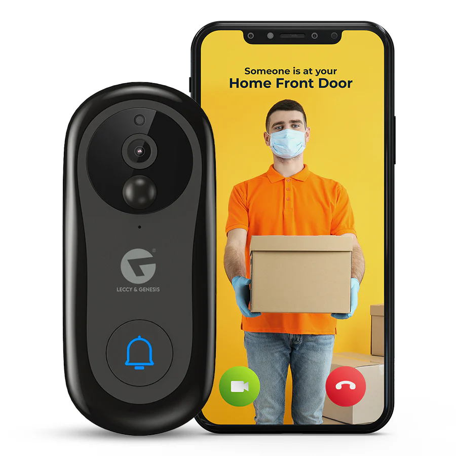 L&G Smart Video Doorbell V2, Wifi Video Door bell, Alexa and Google Compatible