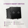 L&G 2 Touch Goldmedal Fit WiFi Smart Switch For AC Features