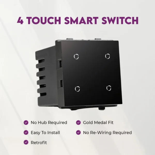 L&G 4 Touch Goldmedal Fit WiFi Smart Switch Features