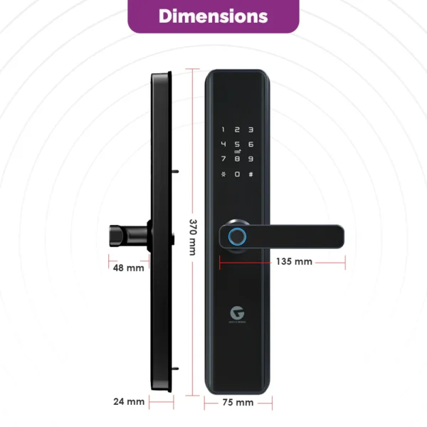L&G Smart Door lock with 6 in One Unlocking Features and Specifications