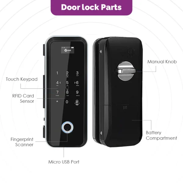 L&G Smart Glass Door Lock Specifications