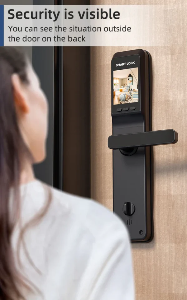 Short L&G Smart Door Lock with Camera and Doorbell Specifications